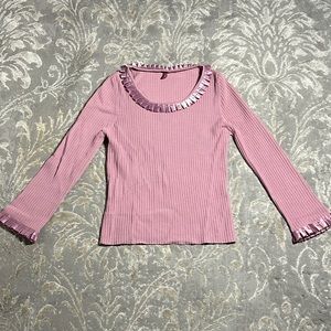 Mauve knit long sleeve